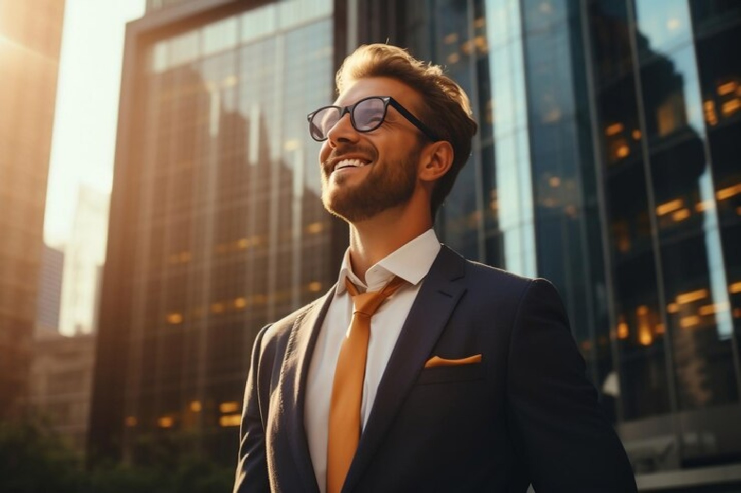 person in the suit